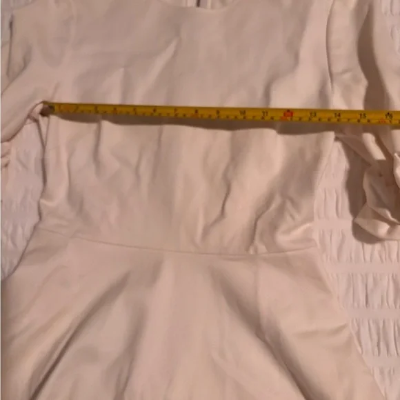 Ted Baker Ivory Long Sleeve Dress with Ruffle Detail - Picture 10 of 12